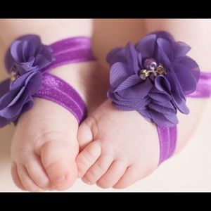 Barefoot Sandals and Matching Headbands